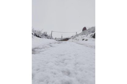 Nevada en el municipio de Mucientes.- E. M.