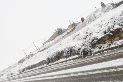 Nevada en el municipio de Mucientes.- E. M.