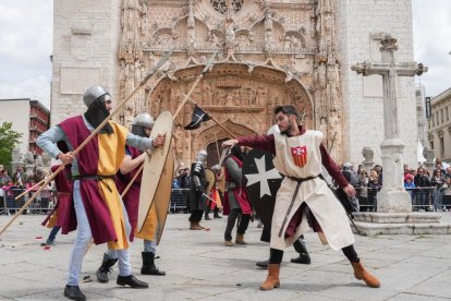 Recreación de la batalla de Lobregal en San Pablo. J.M. LOSTAU