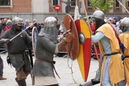 Recreación de la batalla de Lobregal en San Pablo. J.M. LOSTAU