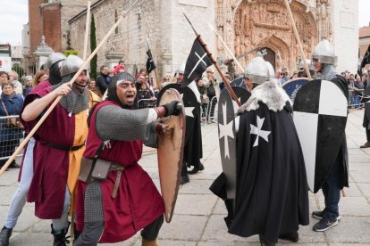 Recreación de la batalla de Lobregal en San Pablo. J.M. LOSTAU