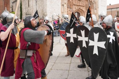 Recreación de la batalla de Lobregal en San Pablo. J.M. LOSTAU