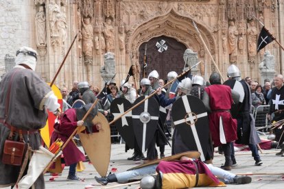 Recreación de la batalla de Lobregal en San Pablo. J.M. LOSTAU