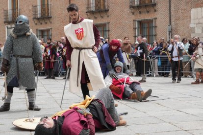 Recreación de la batalla de Lobregal en San Pablo. J.M. LOSTAU
