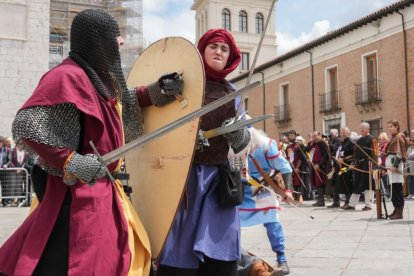 Recreación de la batalla de Lobregal en San Pablo. J.M. LOSTAU