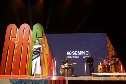 La actriz Marta Nieto, presentadora de la 68 Seminci. -ICAL