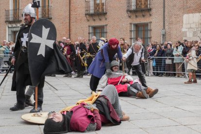 Recreación de la batalla de Lobregal en San Pablo. J.M. LOSTAU