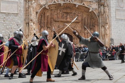 Recreación de la batalla de Lobregal en San Pablo. J.M. LOSTAU