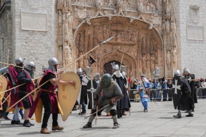 Recreación de la batalla de Lobregal en San Pablo. J.M. LOSTAU