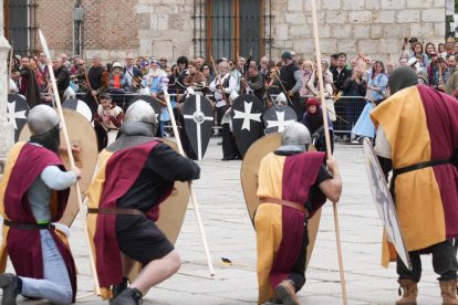 Recreación de la batalla de Lobregal en San Pablo. J.M. LOSTAU