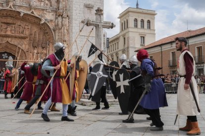 Recreación de la batalla de Lobregal en San Pablo. J.M. LOSTAU