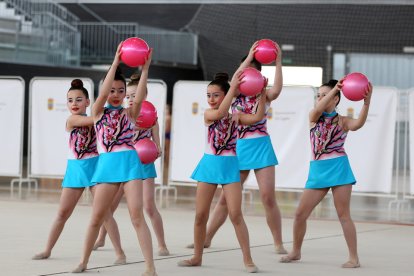Jornada de Gimnasia Rítmica disputada en Cigales. / E.M.