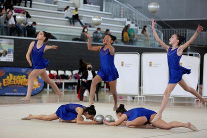 Jornada de Gimnasia Rítmica disputada en Cigales. / E.M.