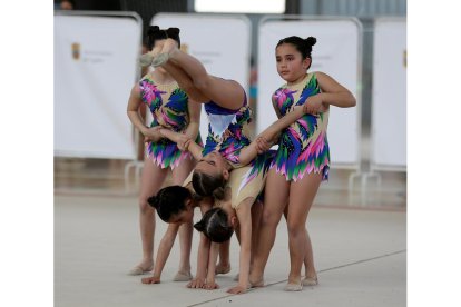 Jornada de Gimnasia Rítmica disputada en Cigales. / E.M.