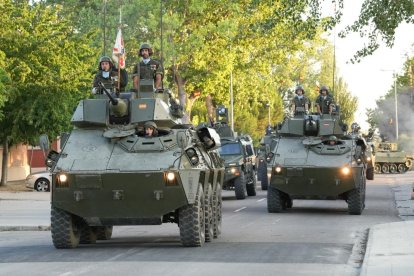 Acto para celebrar el día de Santiago en la base militar El Empecinado.- J.M. LOSTAU