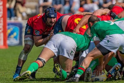 Foulds en un partido con el XV del León. / S. E. S.