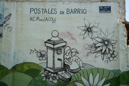 Murales en la calle de la Cordillera en el barrio España.- J.M. LOSTAU