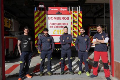 JUAN MIGUEL LOSTAU. 14/02/2023. VALLADOLID. COMUNIDAD DE CASTILLA Y LEÓN. BOMBEROS DEL PARQUE DE VALLADOLID VUELVEN DE REALIZAR TAREAS DE RESCATE POR EL TERREMOTO EN TURQUÍA.