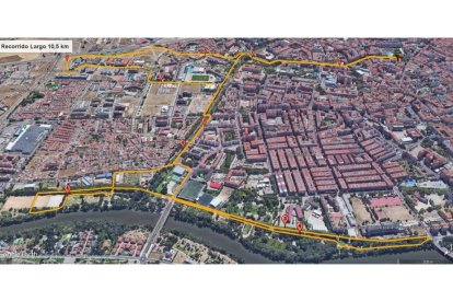 Ruta recorrido largo 10.5 Km. -UVA