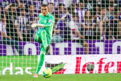 Masip en el duelo ante el Huesca. / RV. / A. PUENTE