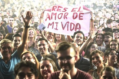 Concieto de Pablo Alborán en el Polideportivo Pisuerga de Valladolid.-J. M. LOSTAU