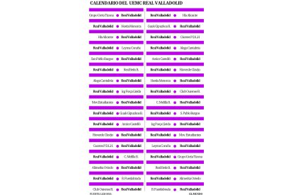 Calendario de la LEB-Oro para el UEMC Real Valladolid Baloncesto / EL MUNDO