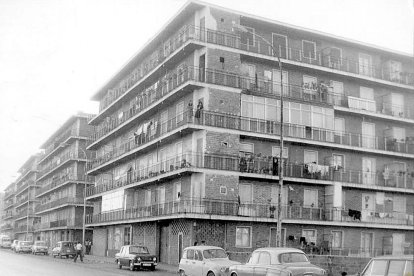 Grupo de viviendas del barrio de San Isidro. Años 70. ARCHIVO MUNICIPAL