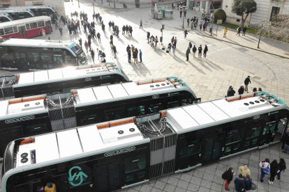 Nuevos autobuses eléctricos de Auvasa.-E. M.