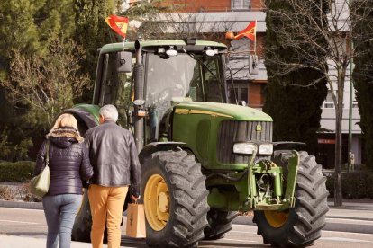 Tractorada en Valladolid en dirección a la sede de la Consejería de Agricultura. -PHOTOGENIC