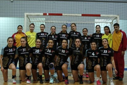 Cadetes seleccionadas en la última concentración de Castilla y León.