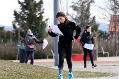 Cuarta jornada de la competición de Orientación de los Juegos Escolares en el Parque de las Contiendas. / M. ÁLVAREZ