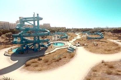 Recreación del proyecto de macroparque acuático en Pinar de Jalón, recién presentado por el alcalde de Valladolid. AYUNTAMIENTO DE VALLADOLID