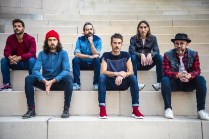 Los componentes de la banda de indie rock Vetusta Morla - E.M.