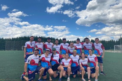Plantilla del Ultimatum en el pasado campeonato de España en Burgos. / E. M.
