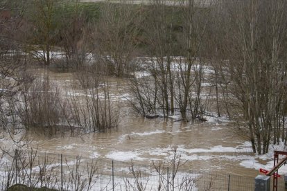 Río Adaja, a su paso por Valdestillas, con la borrasca Juan. -PHOTOGENIC