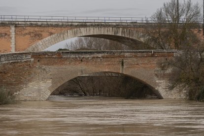 Río Adaja, a su paso por Valdestillas, con la borrasca Juan. -PHOTOGENIC
