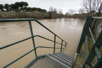 Río Adaja, a su paso por Valdestillas, con la borrasca Juan. -PHOTOGENIC