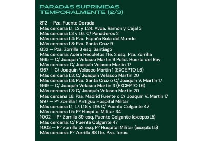 Paradas suprimidas durante la Cabalgata de Reyes, -AuvasaVLL