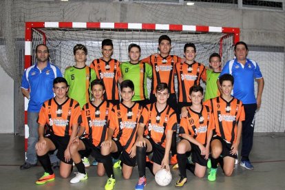 Jugadores y técnicos del cadete regional delLaguna FS.