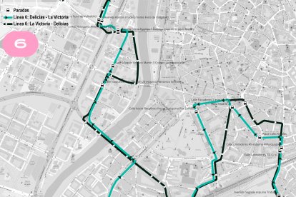 Desvío de la Línea 6 durante la Cabalgata de Reyes. -AuvasaVLL