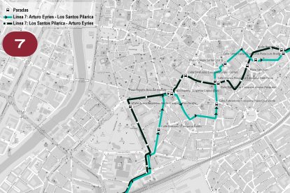 Desvío de la Línea 7 durante la Cabalgata de Reyes. -AuvasaVLL