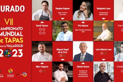 Jurado del concurso mundial de patas de Valladolid. E.M.
