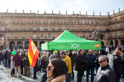 Concentración de Vox en Salamanca. ICAL