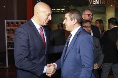 El alcalde de León, José Antonio Diez y Pablo Lago.