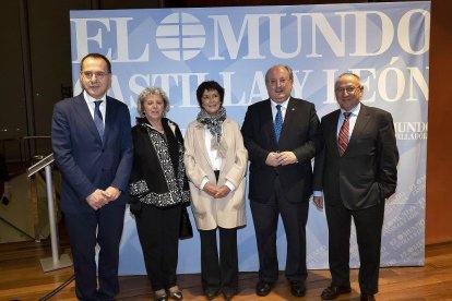 Mercedes Martín, Enrique Cabero y Emilio Álvarez.