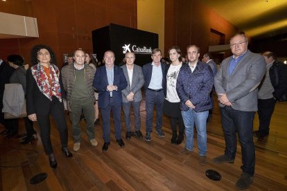 Representantes de Asaja Valladolid y Castilla y León, con su presidente Donaciano Dujo al frente.