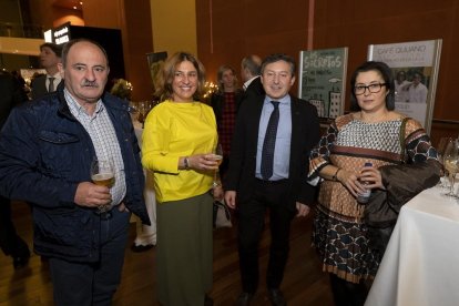 Román Díaz, Cristina López Voces, Samuel Folgeral y Josefa Álvarez