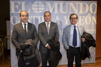 Cipriano García, Nicanor Santos y Narciso Prieto.