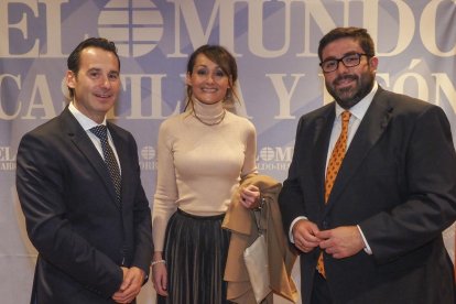 Alberto Navarro, Ángela García y Jesús Manuel Sánchez.