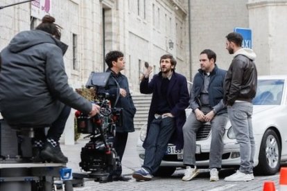 Rodaje de 'Voy a Pasármelo Bien' en San Benito. -E.M.